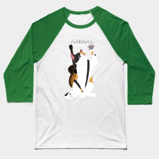 MUSICIAN FOLKLORE CAT ERA Baseball T-Shirt